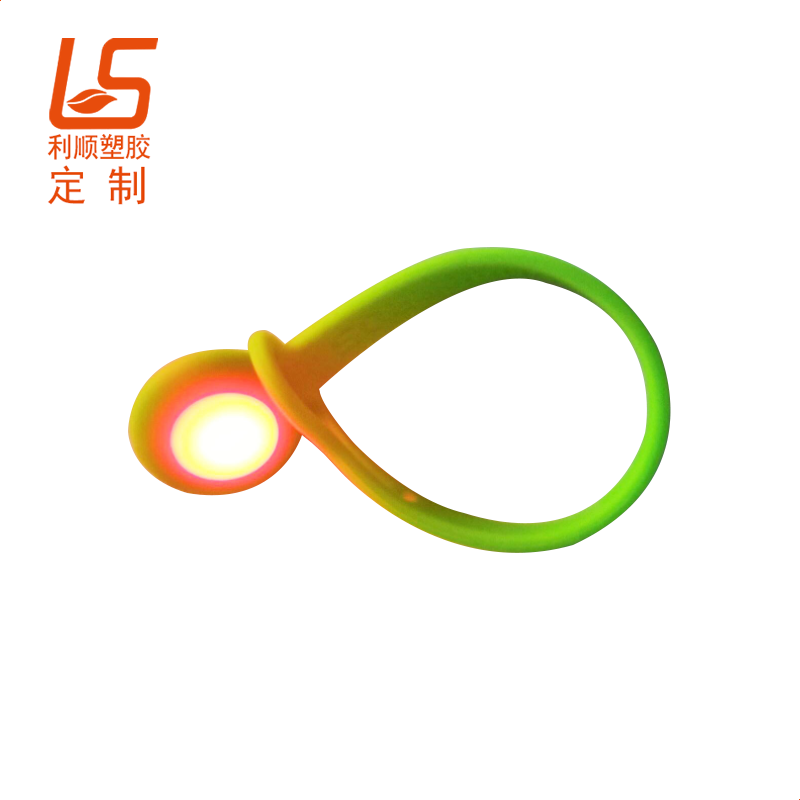 定制夜騎硅膠LED背包閃燈掛件硅膠背包燈 (6)