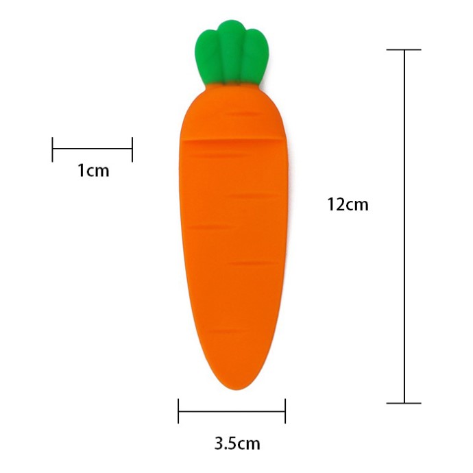 胡蘿卜硅膠書(shū)簽